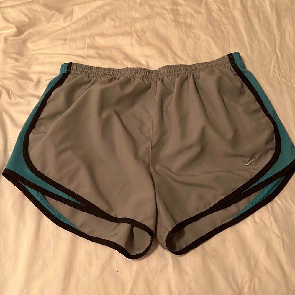 Gray & blue Nike dry fit shorts